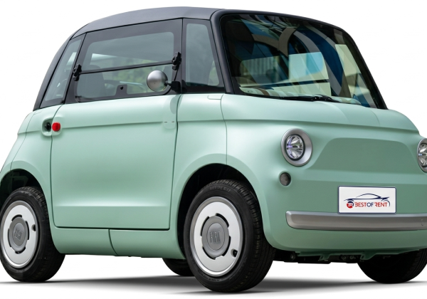 Fiat Topolino | Visione Laterale | Colore Verde Menta Pastello