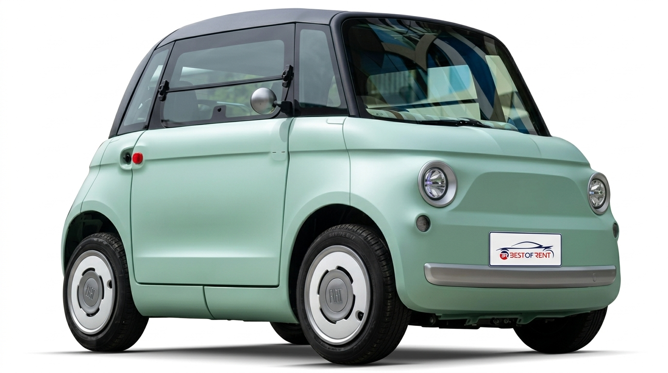 Fiat Topolino Fiat Topolino | Visione Laterale | Colore Verde Menta Pastello