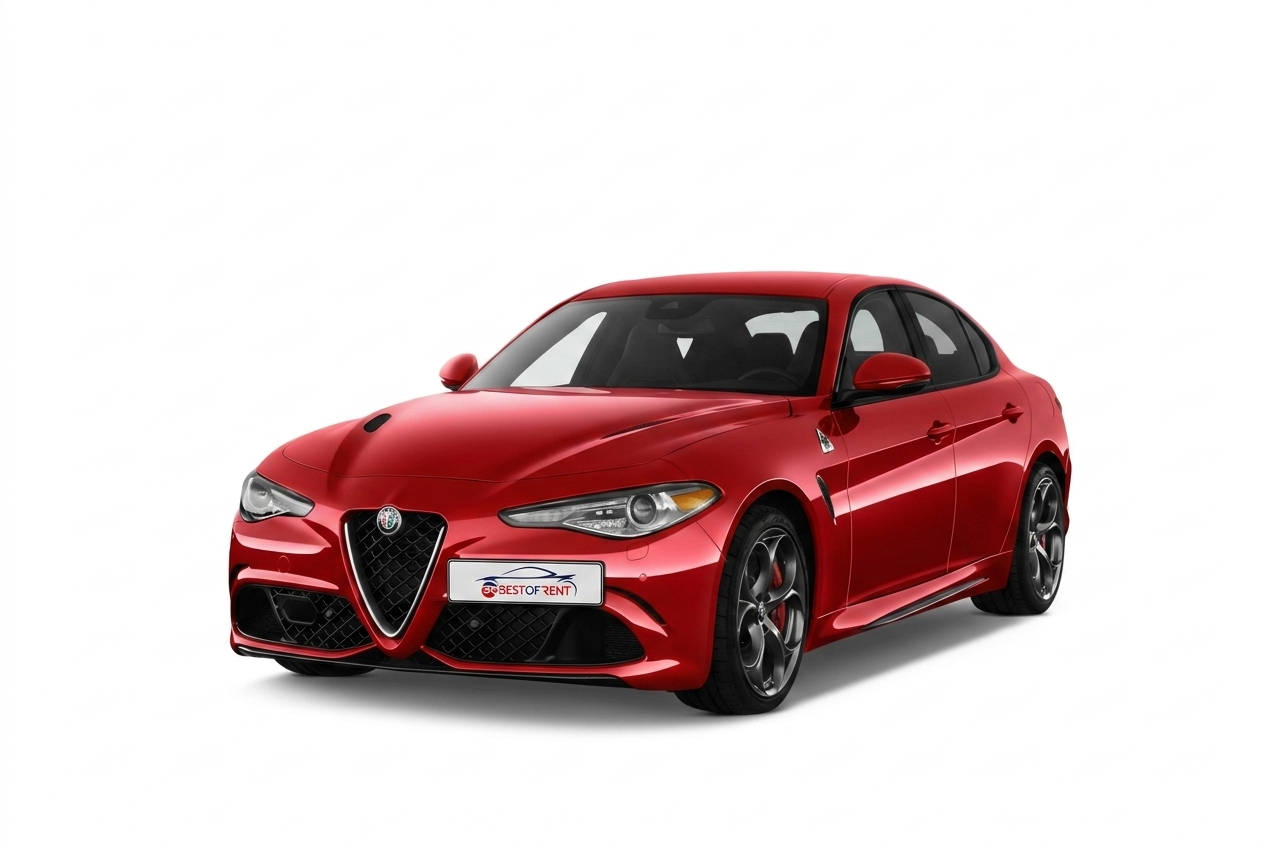 Alfa Romeo Giulia | Visione Frontale | Colore Rosso Metallizzato