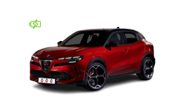 Alfa Romeo Junior 1 SPECIALE elettrica; Visione laterale; Colore Rosso