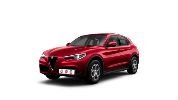 Alfa Romeo Stelvio 2.2 TD 210 CV Sprint AT8 Q4; Visione laterale; Colore Rosso