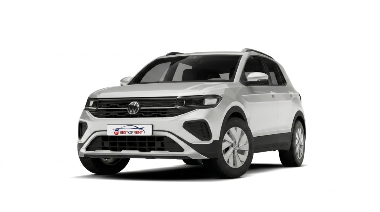 Volkswagen T-Cross | Visione Frontale | Colore Pure White