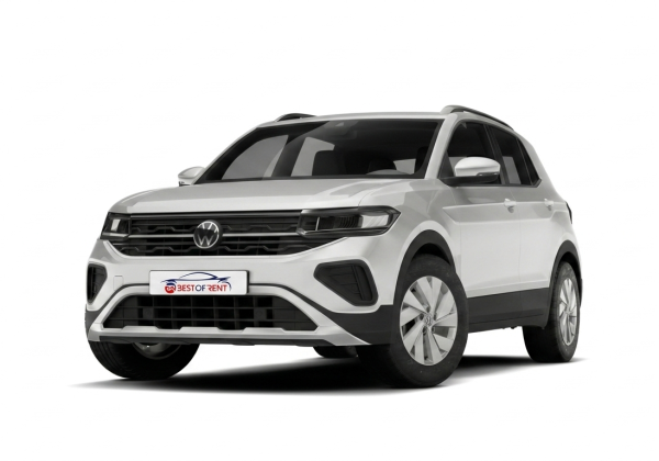 Volkswagen T-Cross | Visione Frontale | Colore Pure White