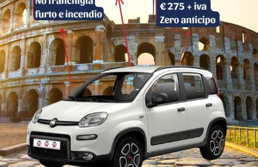 Fiat Panda 1.0 Firefly Vista laterale della Fiat Panda 1.0 Firefly – offerta noleggio a lungo termine privati
