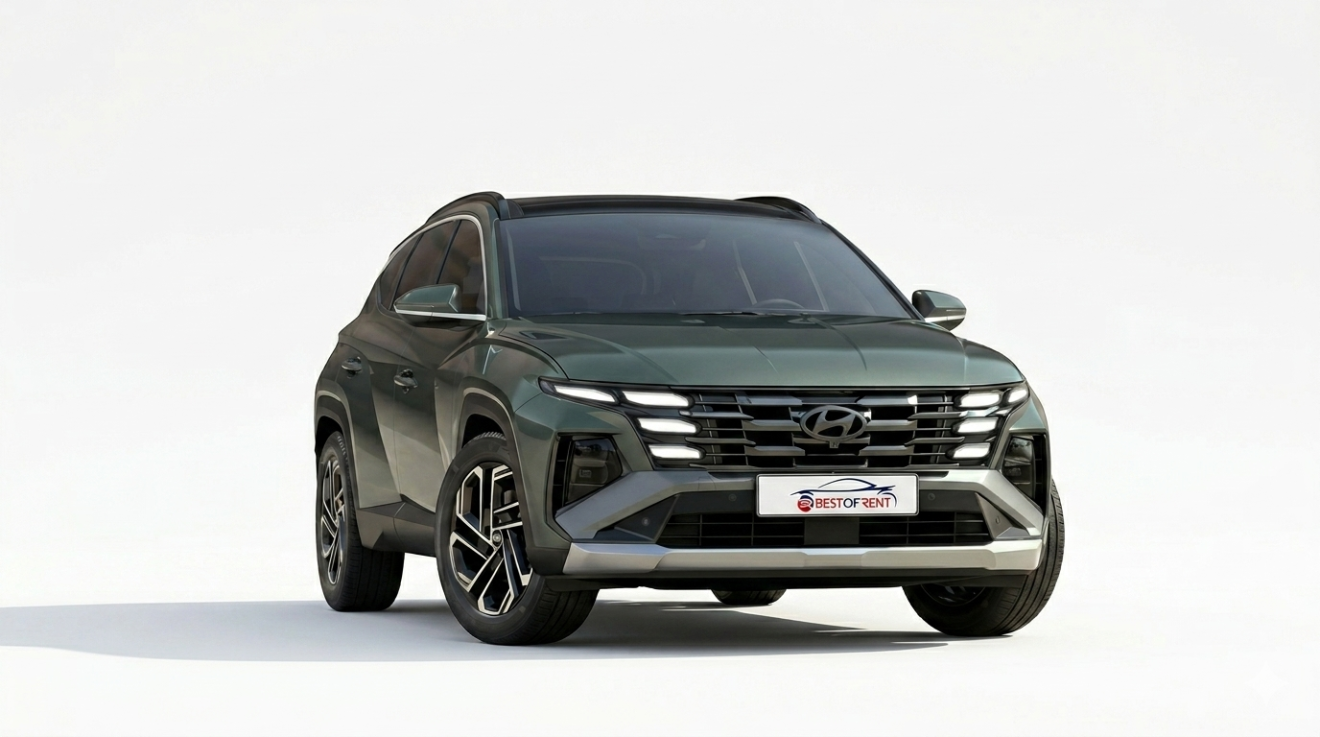 Hyundai Tucson | Visione Frontale | Verde Metallizzato