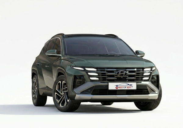 Hyundai Tucson | Visione Frontale | Verde Metallizzato