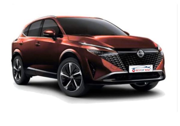 Nissan Qashqai 1.5 HEV e-Power N-connecta - Visione Laterale - Colore Bordeaux