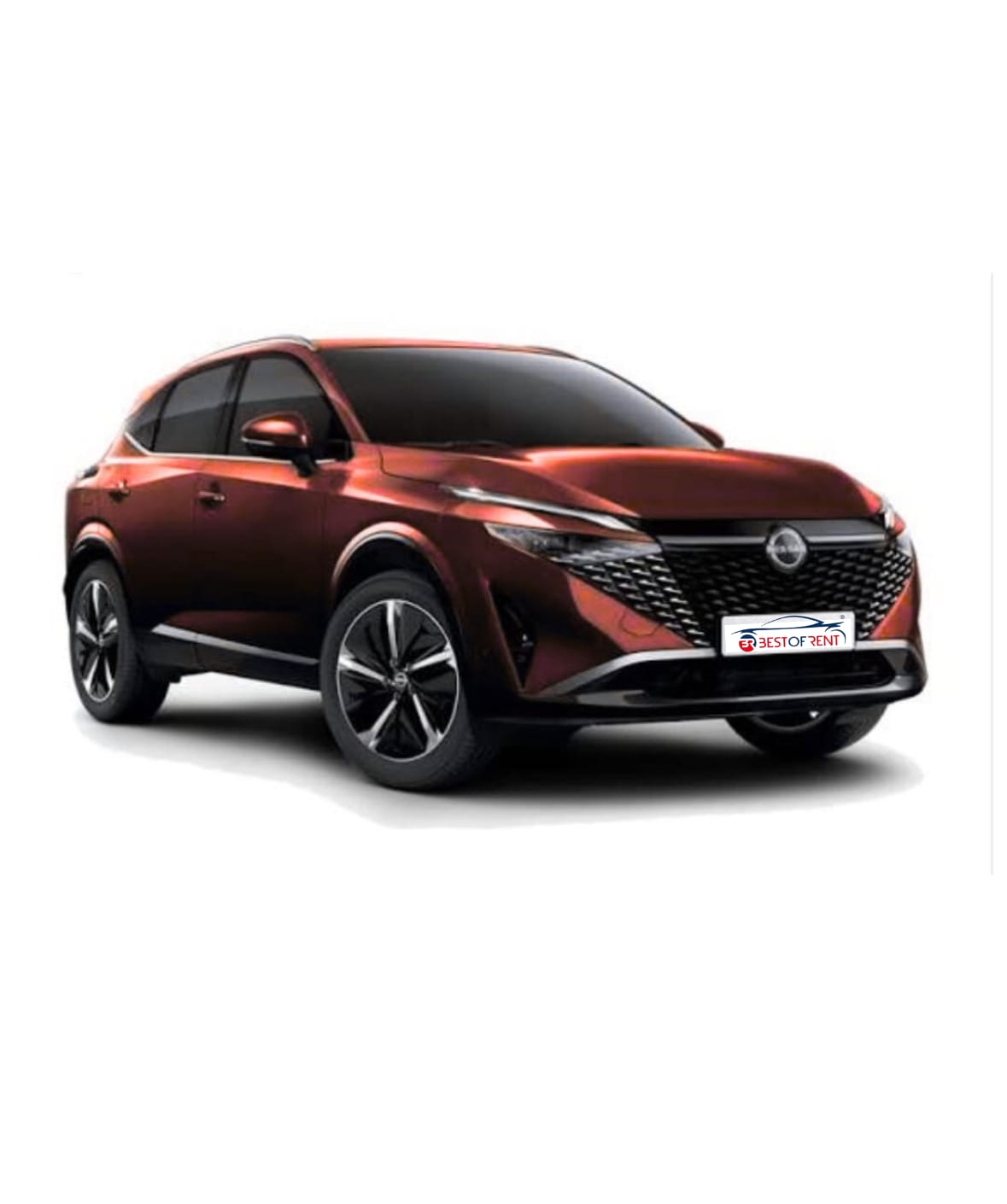 Nissan Qashqai 1.5 HEV e-Power N-Connecta Nissan Qashqai 1.5 HEV e-Power N-connecta - Visione Laterale - Colore Bordeaux