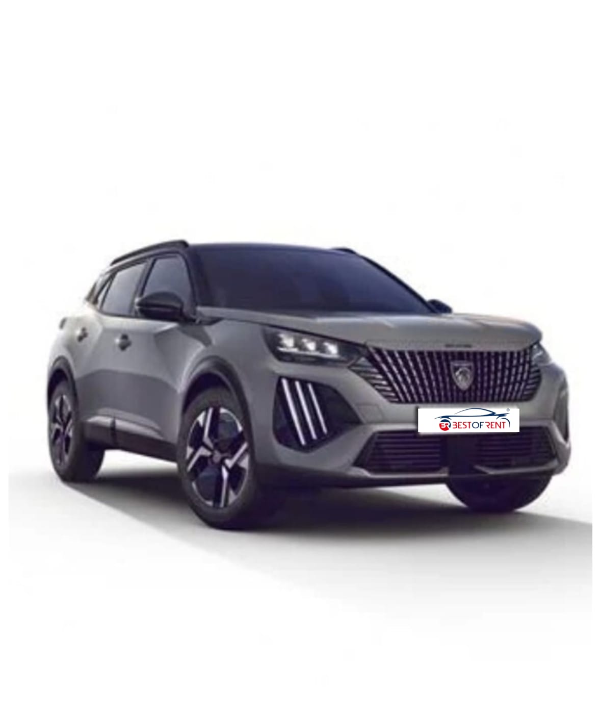 Peugeot 2008 PureTech 130 EAT8 Allure S:S Peugeot 2008 PureTech 130 EAT8 Allure S/S - Visione Frontale - Colore Grigio Metallizzato