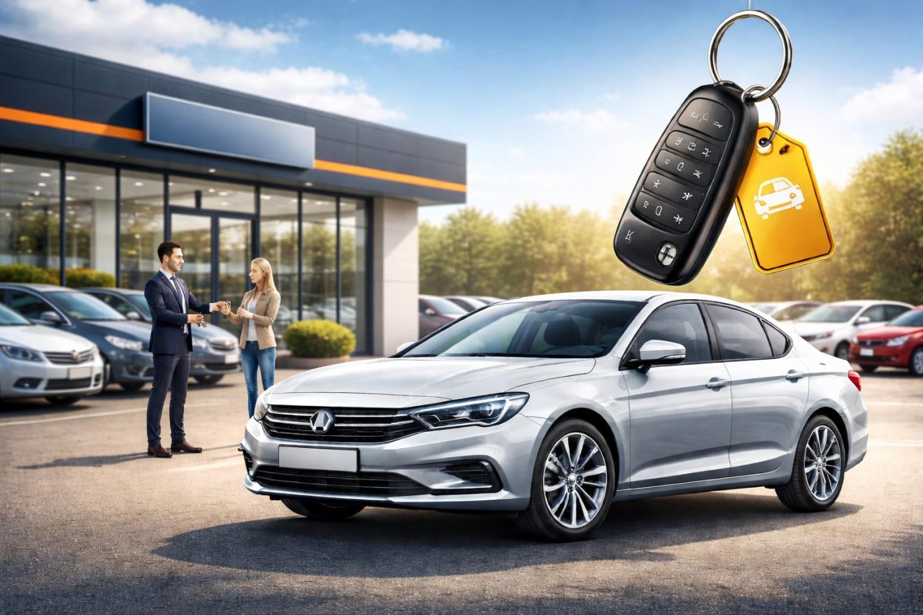 Grafica di una consegna dell'auto sostitutiva nel noleggio a lungo termine | Best of Rent