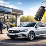 Grafica di una consegna dell'auto sostitutiva nel noleggio a lungo termine | Best of Rent