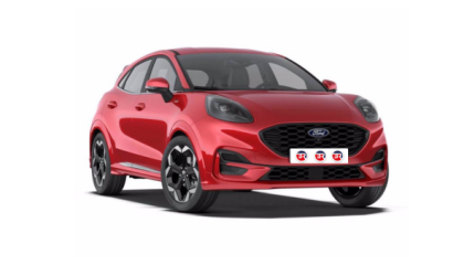 Ford Puma 1.0 EcoBoost Hybrid | Colore Rosso | Visione Frontale