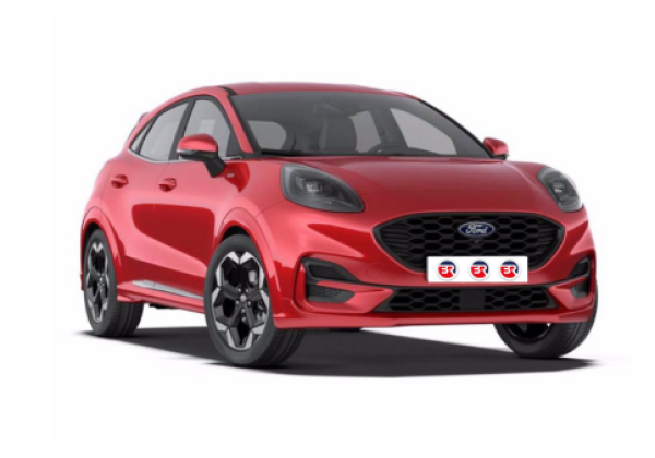 Ford Puma Hybrid ST Line | Colore Rosso | Visione Frontale