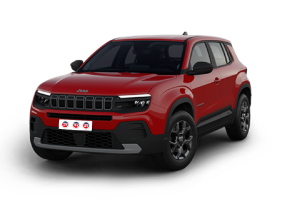 Jeep Avenger 1.2 MHEV e-Hybrid Turbo Altitude Sport | Visione Frontale | Colore Rosso
