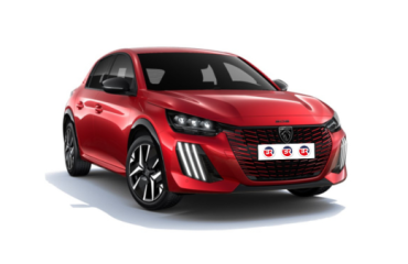 Peugeot 208 Allure Hybrid 145 e-DCS6 | Visione Frontale | Colore Rosso Metallizzato