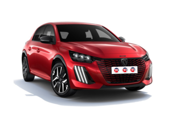 Peugeot 208 Allure Hybrid 145 e-DCS6 | Visione Frontale | Colore Rosso Metallizzato