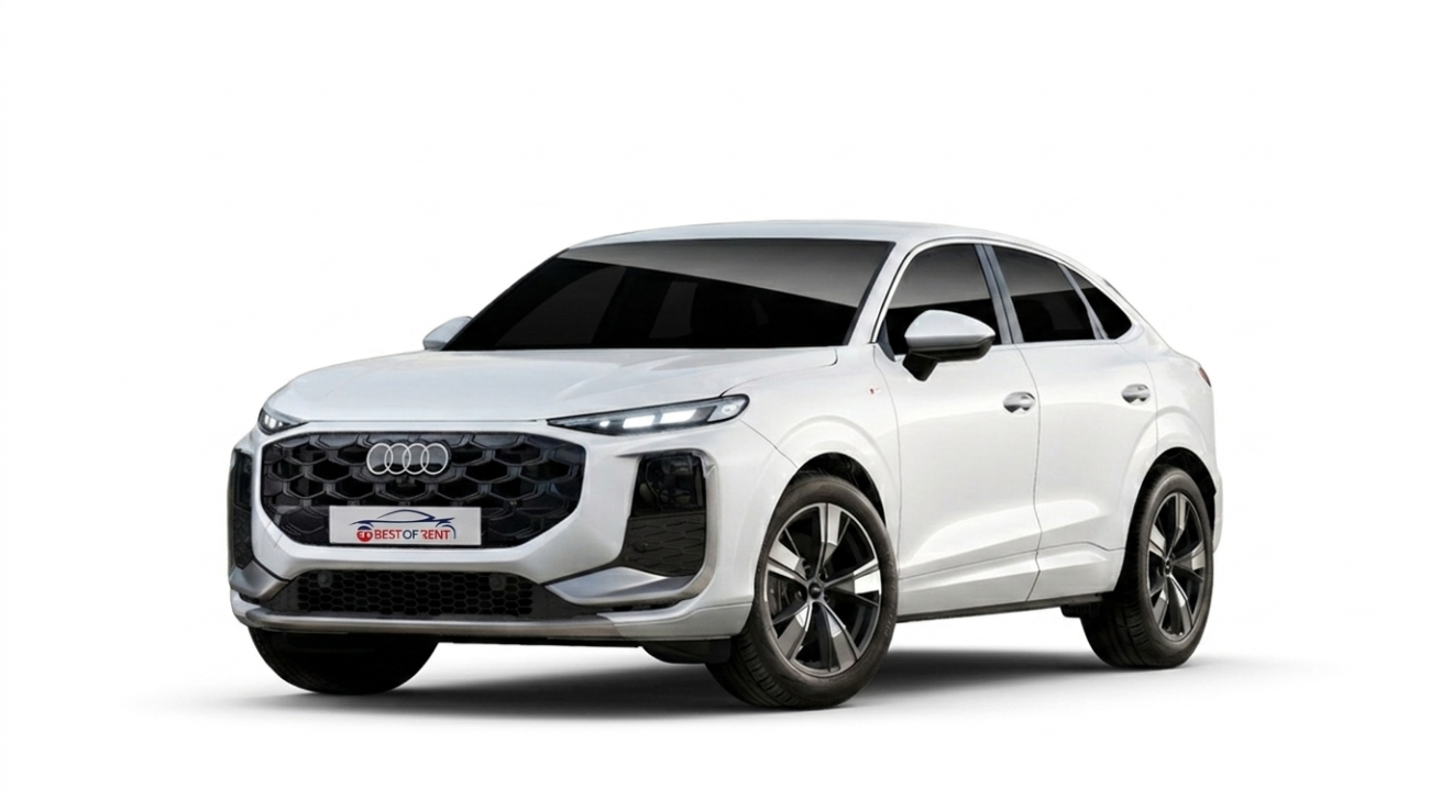 Audi Q3 Sportback TFSI | Visione Frontale | Bianco Metallizzato