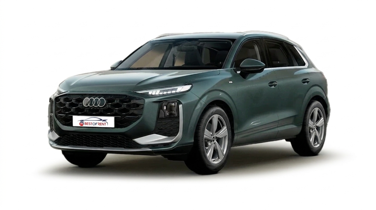 Audi Q3 TFSI 110kW S tronic Business Advanced| Visione Frontale | Colore Verde Disctrict