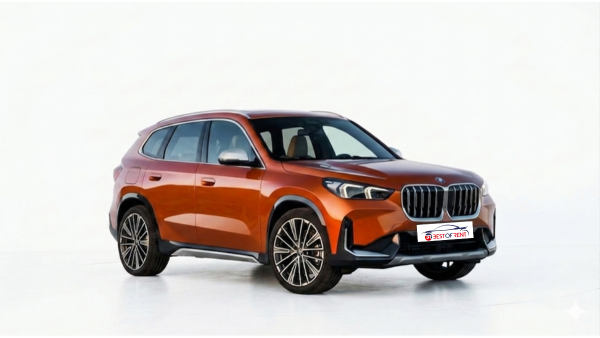 BMW X1 sDrive BMW X1 | Visione laterale | Colore Utah Orange