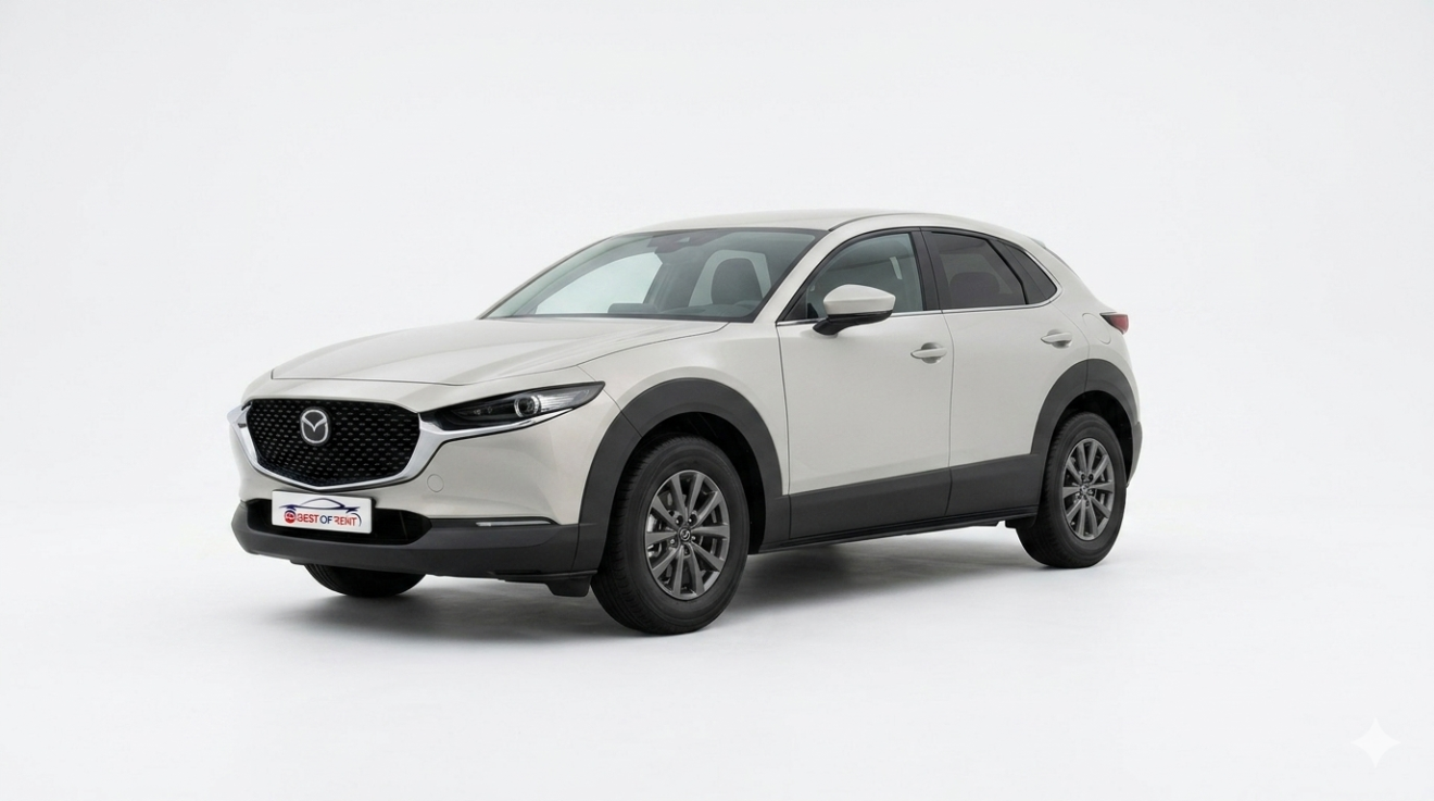 Mazda CX30 2.5 m-hybrid Prime Line 2wd 140CV 6 mt | Visione Laterale | Bianco Metallizzato