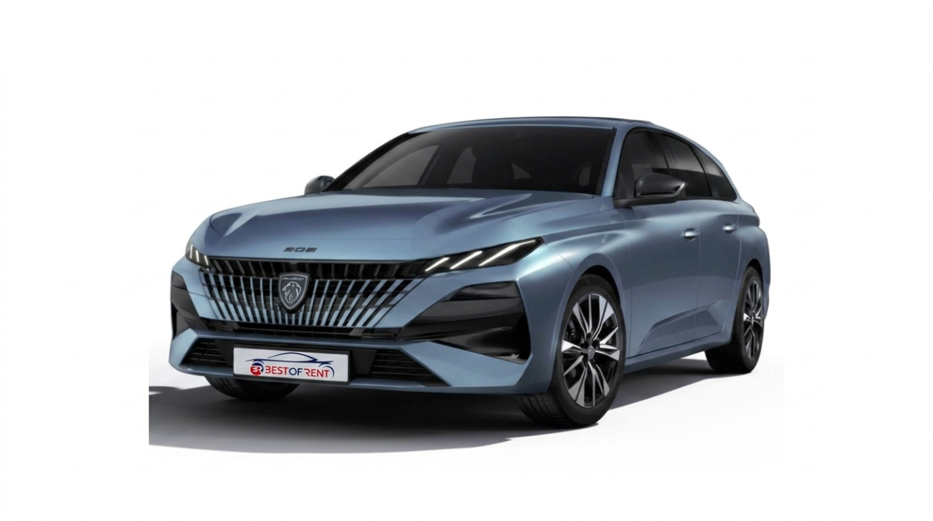 Peugeot 308 SW | Visione Frontale | Colore Blu Avatar Metallizzato