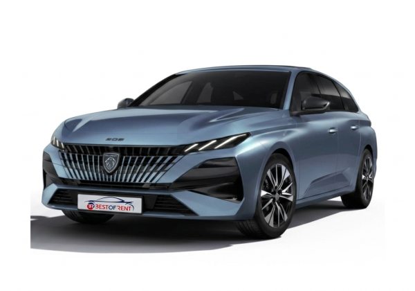 Peugeot 308 SW Allure BlueHDi 130 EAT8 S&S aut. | Visione Frontale | Colore Blu Avatar Metallizzato