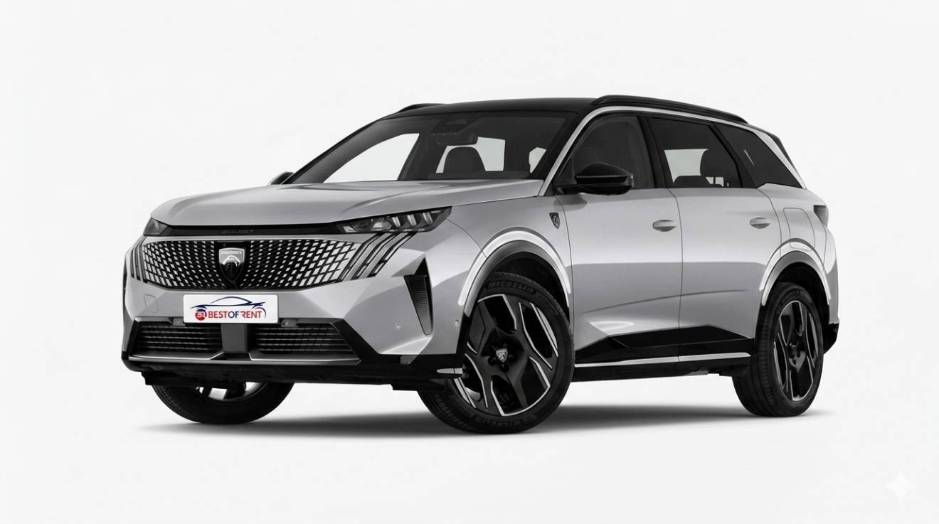 Peugeot 5008 Plug-In Hybrid | Visione Frontale | Colore Grigio Metallizzato