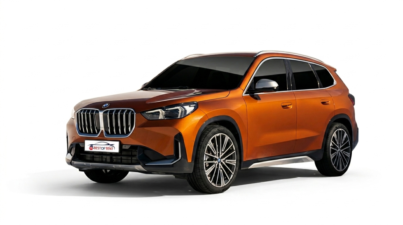 BMW X1 xDrive 25d MSport DCT | Visione Laterale | Colore Arancione Metallizzato