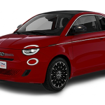 Fiat 500 Hybrid | Visione Laterale | Rosso metallizzato
