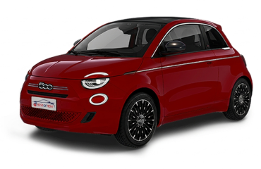 Fiat 500 Hybrid | Visione Laterale | Rosso metallizzato