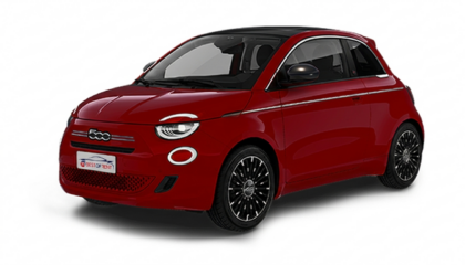 Fiat 500 Hybrid | Visione Laterale | Rosso metallizzato