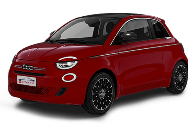 Fiat 500 Hybrid | Visione Laterale | Rosso metallizzato