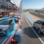 Grafica Articolo Nissan Qashqai e-POWER | Traffico Urbano e Autostradale