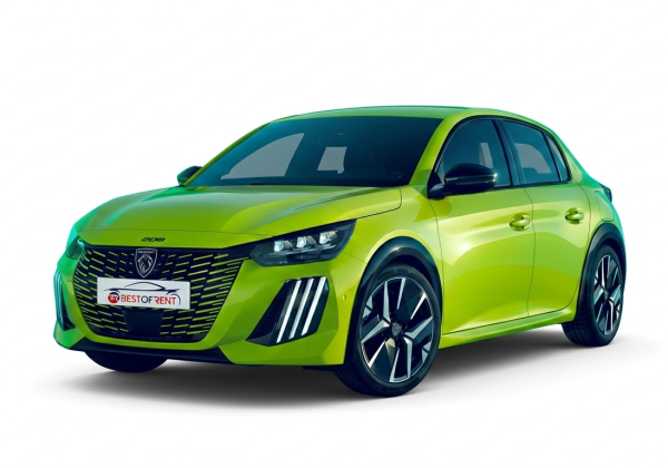 Peugeot 208 Style PureTech | Visione Frontale | Colore Giallo Agueda