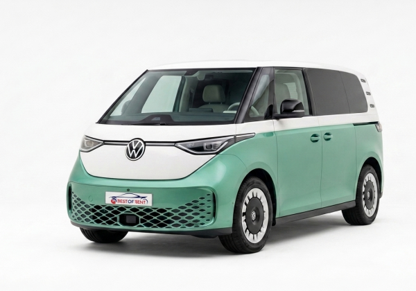 Volkswagen ID. Buzz | Visione Frontale | Colore Verde Pastello