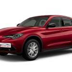 Alfa Romeo Stelvio 2.2 | Visione Laterale | Rosso Metallizzato