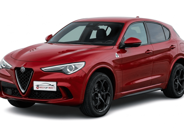 Alfa Romeo Stelvio 2.9 | Visione Frontale | Rosso Metallizzato