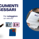 grafica per articolo documenti noleggio con mascotte scimmietta